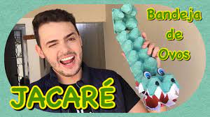 Tutorial Jacare Feito Com Bandeja De Ovos Youtube