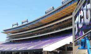 It is the home stadium of the tcu horned frogs football team. Midnite Madness Work Continues On Amon G Carter Stadium Enhancements