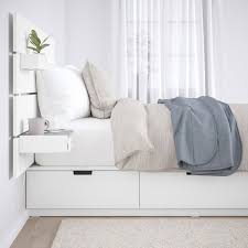 Nordli Cadre De Lit Rangement Tete De Lit Blanc 90x200 Cm Ikea Huvudgavel Sang Vit Sangram