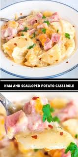 Ham And Scalloped Potato Casserole In 2020 Scalloped Potatoes And Ham Scalloped Potato Casserole Loaded Chicken And Potatoes