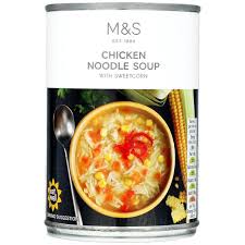 This chicken noodle soup is a life saver when the whole family is down with a bad cold. M S Chicken Noodle Soup Ocado
