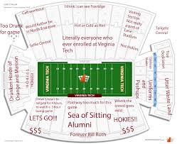 Judgmental Seating Chart Of Lane Stadium
