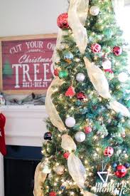 Check out this diy deco mesh christmas tree video that gives you step by step instructions! Diy Christmas Tree Decorating With Deco Mesh Modern Mom Life