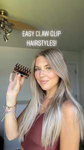 Easy Hairstyles Using A Claw Clip Fyp Easyhairstyle2020 Heatlesshairstyles Backtoschoolhairstyles Foryoupage In 2021 Hair Styles Clip Hairstyles Hair Streaks