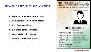 To apply for a voter id card online, you would require the following documents: Apply For Voter Id Online According To The Indian Constitution