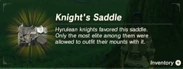 Knight'S Saddle - Zelda Wiki