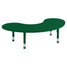 Elr 14407 65 Kidney Resin Adjustable Activity Table Kids Table And Chairs Kids Table Chair Set Furniture