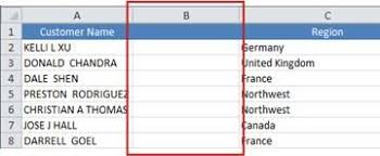Empty Column For Entering Formula Text Case Change