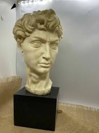 William Dickey King Signed Clay Terracotta Portrait Bust Sculpture. 2003