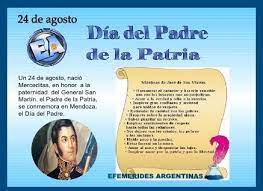 Vimos que la dependencia de su perfecta justicia, perdón y amor era saludable, y que funcionaría cuando todo lo demás nos fallara. Efemerides Argentinas 24 De Agosto Dia Del Padre De La Patria En Homenaje Al General Jose De San Martin El Dia Del Padre Se Conmemoraria El 24 De Agosto De