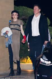 Elon musk and grimes are seen arriving to the heavenly bodies: Elon Musk Takes Girlfriend Grimes On Date Night In Malibu Daily Mail Online