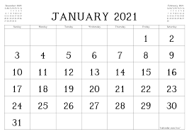 Gratis utskrivbara almanackor kalendrar som alla är har du office programmet powerpoint eller. Blank January 2021 Editable Calendar In 2021 Calendar Template Calendar Word Print Calendar