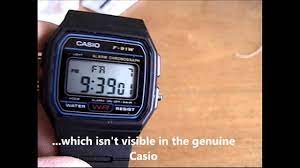 It's an affordable watch that meets the rigors of basic training. Fake Casio F 91w Youtube