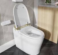 Inodoro bidé inteligente, descarga automática de una pieza, asiento  térmico, agua caliente y secadora
