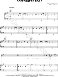 Maybe you would like to learn more about one of these? Steve Earle Copperhead Road Sheet Music In D Major Download Print Sku Mn0183884
