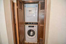 The 37mb offers a washer/dryer option in a closet in the bedroom while the 39bh and 39t2 both place the washer/dryer closet in the private master bathroom at the rear of the motorhome. Rv Washers And Dryers The Pros Cons