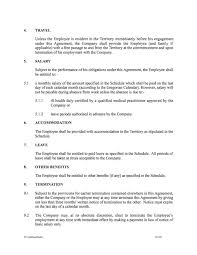 An employee contract template can be used to formalize your employment agreement with a new employee. Expatriate Contract Of Employment
