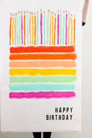 Happy birthday banner diy these banners are super simple to make. Bright Colorful Birthday Party Ideas The Sweetest Occasion Birthday Poster Diy Happy Birthday Poster Diy Happy Birthday Poster