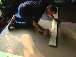 Stamped concrete looks like wood floors. Stain Concrete Porch To Look Like Wood Easy Youtube
