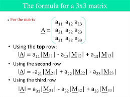 See if repeating the first three columns would enable you to evaluate the determinant of a 4 x 4 matrix using diagonals. Determinants Online Presentation