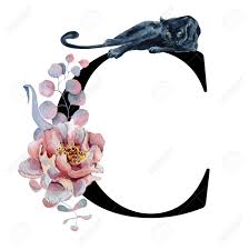 Unique alphabet c posters designed and sold by artists. Floral Watercolor Alphabet Monogram Initial Letter C Design With Hand Drawn Peony And Anemone Flower And Black Panther For Wedding Invitation Cards Logos Stock Photo Picture And Royalty Free Image Image 101737109