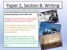 English language paper 1 question 5: Aqa Paper 2 Section B Speech Writing Teaching Resources