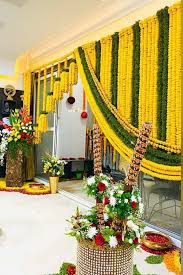 Flowers Are Always A Wonderful Choice For Creating Heavenly Aura In Your House Ceremony Decor By Arto In 2020 Diwali Decorations At Home Home Flower Decor Mandap Decor