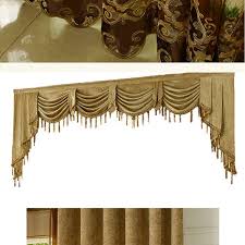 Bigmum 1pcs European Luxury Valances For Living Room Kitchen Waterfall Modern Curtains Swag Valances Window Treatments Cenefas Luxury Valances Swag Valancevalances Window Treatments Aliexpress
