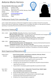 Sample resume for abroad application. Poland Cv Sample Careerprofessor Works