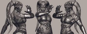 Darth Talon 3d Print Commissioned Work By Aditya Parab In 2020 3d Printing Darth Print