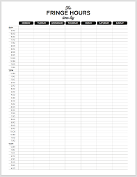 The Fringe Hours Time Tracker Log To See Where Your Free