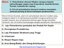 Ciri Ciri Pertumbuhan Ekonomi Modern Weareid