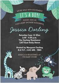 Chalkboard Safari Boy Baby Shower Invitations Zazzle Com Baby Shower Invitations For Boys Boy Shower Invitations Pink Baby Shower Invitations