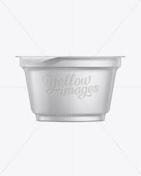Download 150g Yogurt Cup W Foil Lid Mockup In Cup Bowl Mockups On Yellow Images Object Mockups PSD Mockup Templates