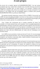 Accent circonflexe ou non sur un o prononcé o. Avant Propos Radioprotection Cambridge Core