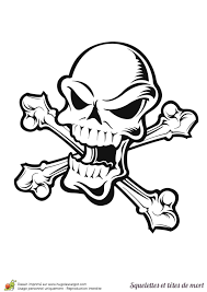 Téléchargez dès aujourd'hui l'illustration vectorielle encre de dessin dun squelette main pointant du doigt. Dessin A Colorier Squelette Et Tete De Mort Grimacante