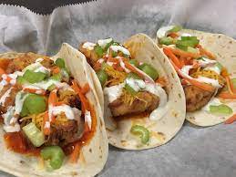 This kind of fish taco is either grilled or fried and topped. Buffalo Fish Tacos Bowser S Restaurant