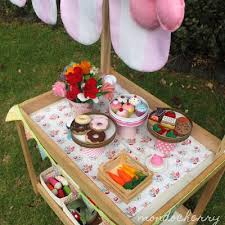 A Tiny Tea Party For The Little Lady Mondocherry Blogspot Com Children S Play Shop Kids Furniture Design Ikea Hack