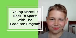 Young Marcel is back to sports with the Paddison Program