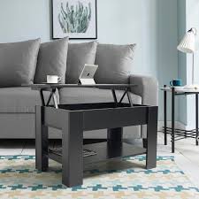 You can also use as a workstation and enjoy working on it while resting on your couch. Black Lift Up Top Coffee Table With Storage Laura James