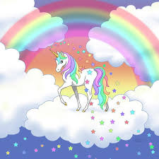 Rainbow Unicorn Clouds And Stars Poster By Crista Forest Unicorn Images Unicorn Painting Unicorn Wallpaper