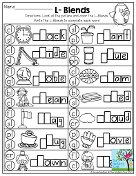 This is a great way to learn how to spell the words correctly. L Blends Look At The Picture And Decide Which L Blend Completes Each Word So Many Pr Blends Worksheets Phonics Kindergarten Kindergarten Phonics Worksheets