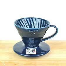 V60 ceramic coffee dripper 01. Ilcana Hario V60 Coffee Dripper 01 Ceramic Prussian Blue Fireweed Home Gift