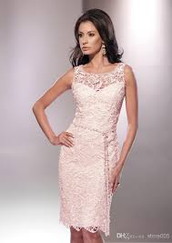 Vintage Short Lace Cocktail Dress Vintage Black Pink Lace Beaded Sheath Short Knee Le Mother Of Groom Dresses Groom Wedding Dress Mother Of The Bride Dresses