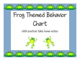 Frog Themed Behavior Chart