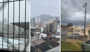 Dia “vira noite” na Grande Vitória; veja alerta de tempestade