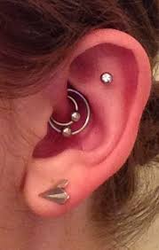 Double Daith Center Cartilage And Paper Plane Earrings In My Lobe Ear Piercings Piercings Piercing Tattoo