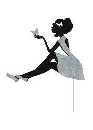 Topper Sitting Girl Cake Topper Custom Colors Any Age Etsy Sitting Girl Cake Toppers Silhouette Cake Topper
