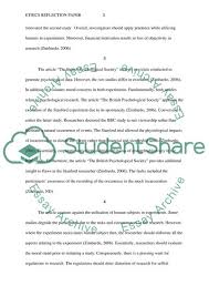 What is an example of reflection paper? Ethics Reflection Paper Essay Example Topics And Well Written Essays 500 Words