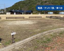 淡路じゃのひれアウトドアリゾート キャンプ場 山側サイトの画像